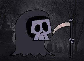 hey guys check out the rotisserieverse version of the grim reaper ok bye | image tagged in the grim reaper | made w/ Imgflip meme maker
