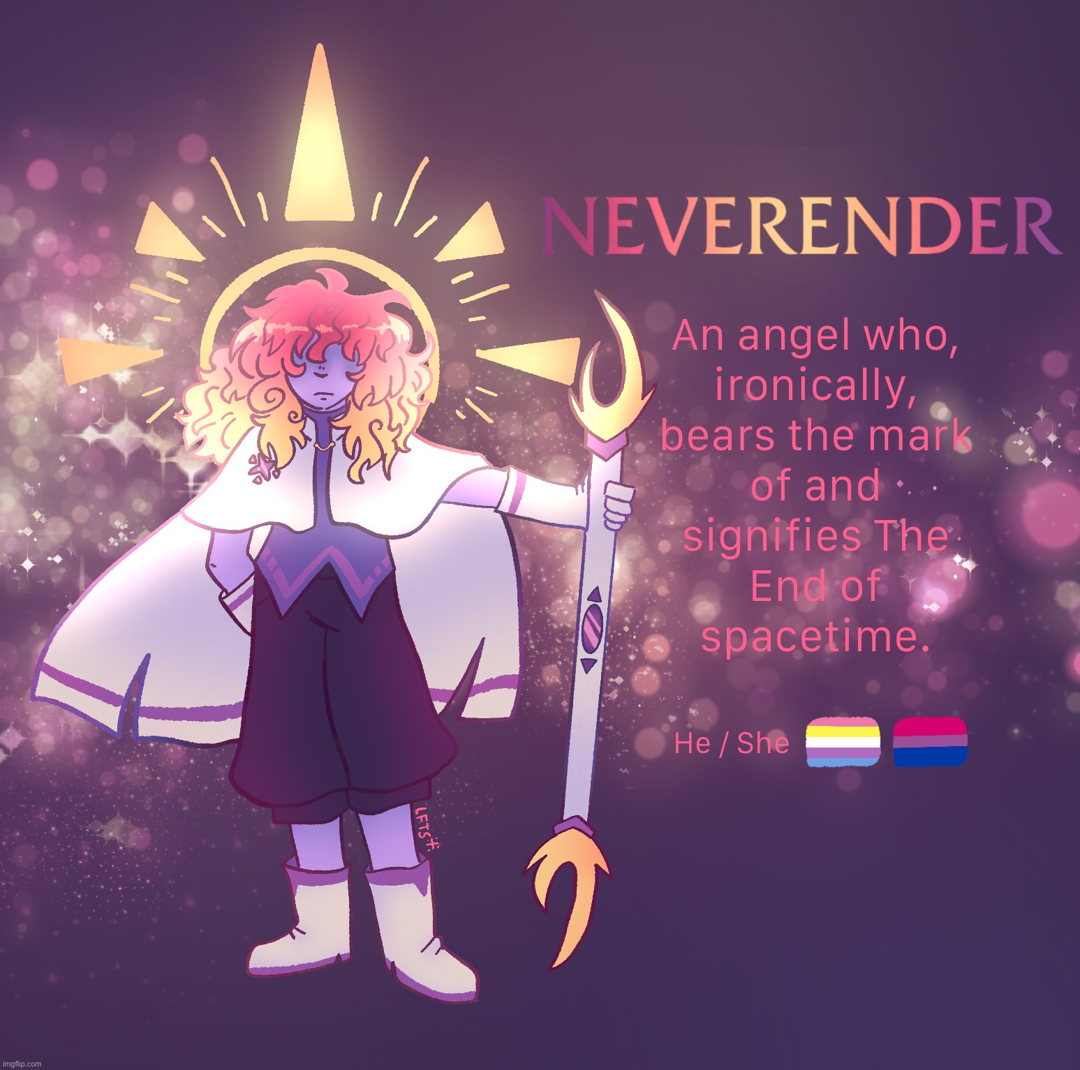 my oc neverender!!! ^_^ lore explained in comments | made w/ Imgflip meme maker