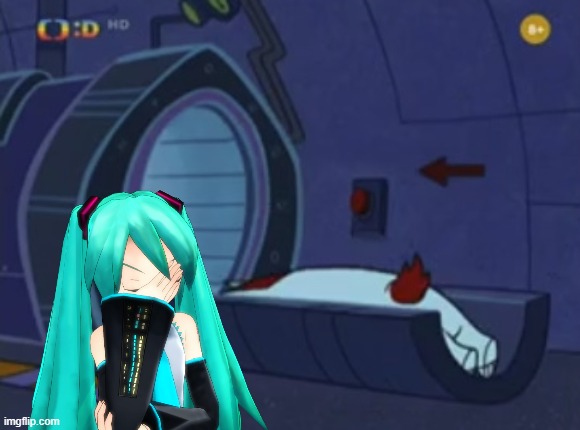 Miku copies Gordon | image tagged in gordon dies | made w/ Imgflip meme maker