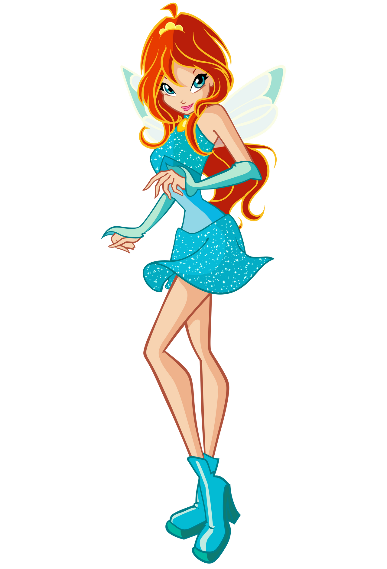 Winx club Bloom 1 season charmix base HD Nick ver Blank Meme Template