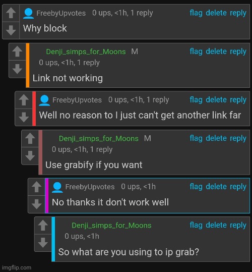 I clicked the fucking link it doesn't even grab my IP, L scammer | made w/ Imgflip meme maker