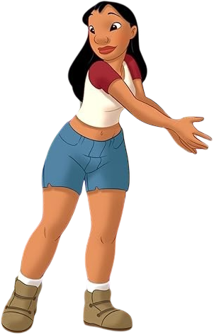 Nani Pelekai in her Red and White Shirt Blank Meme Template