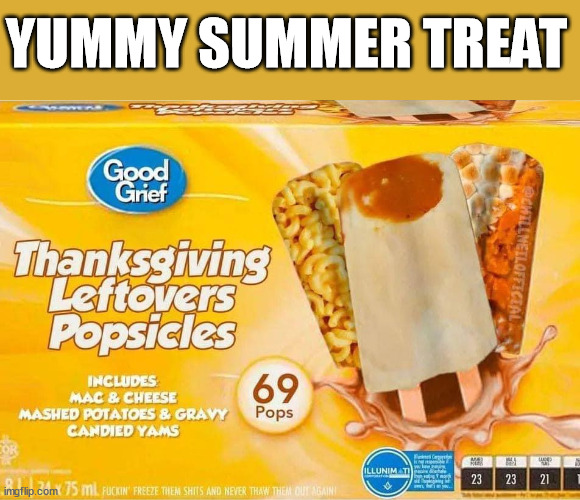 YUMMY SUMMER TREAT | image tagged in treats | made w/ Imgflip meme maker