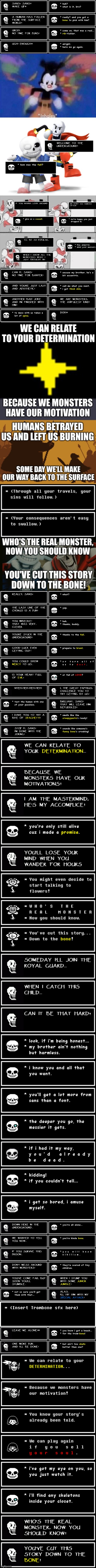 I finally decided to finish Down to the Bone via textboxes. I suggest listening to the song while reading. | image tagged in to the bone,undertale,sans,papyrus,song,i did it | made w/ Imgflip meme maker