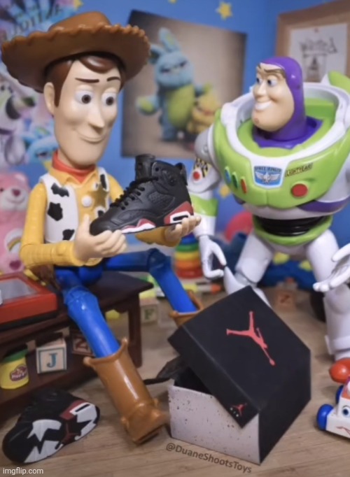 woody those jordan's are fake asf | image tagged in woody those jordan s are x | made w/ Imgflip meme maker