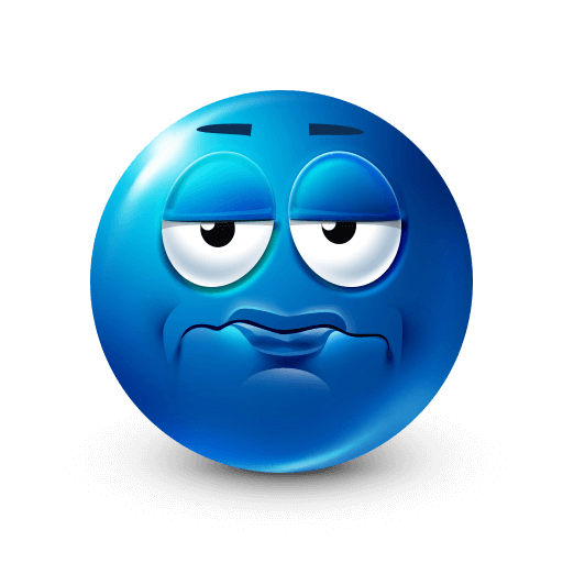 Frustrated Blue Emoji Meme Template