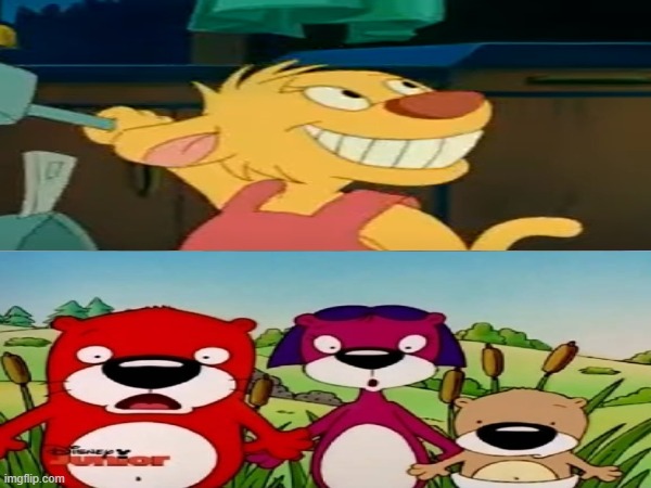 Peanut, Butter and Jelly sees Judy's creepy smile | made w/ Imgflip meme maker