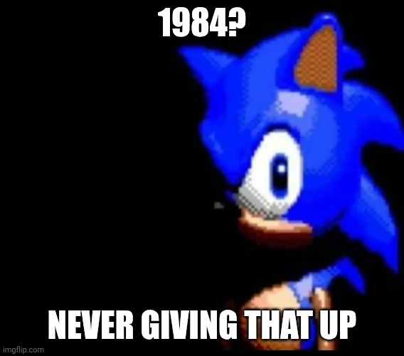 Terrible joke | 1984? NEVER GIVING THAT UP | made w/ Imgflip meme maker
