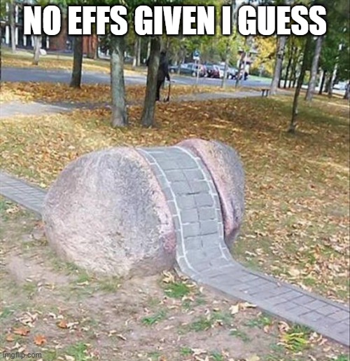 Path | NO EFFS GIVEN I GUESS | image tagged in you had one job | made w/ Imgflip meme maker