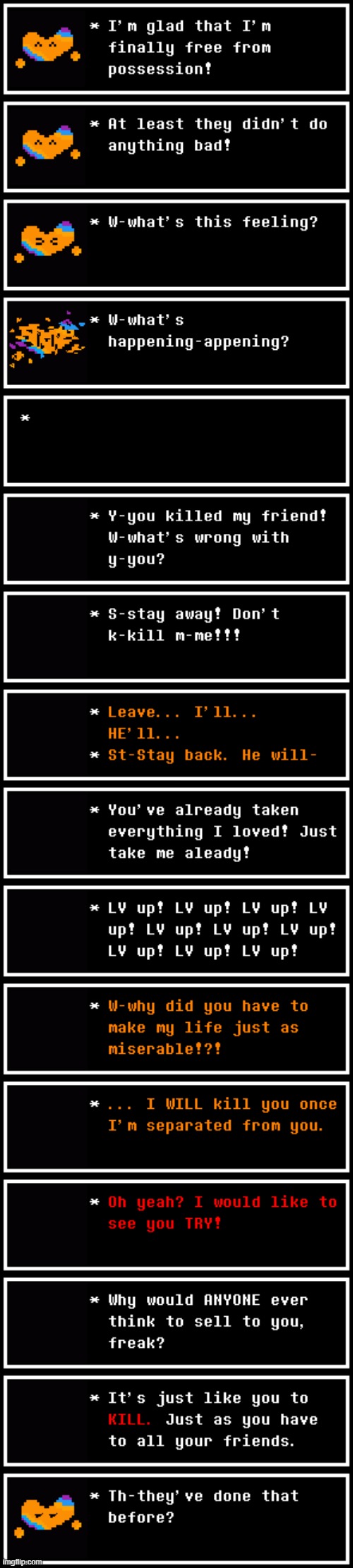Foreshadows of a certain route in my game. | made w/ Imgflip meme maker
