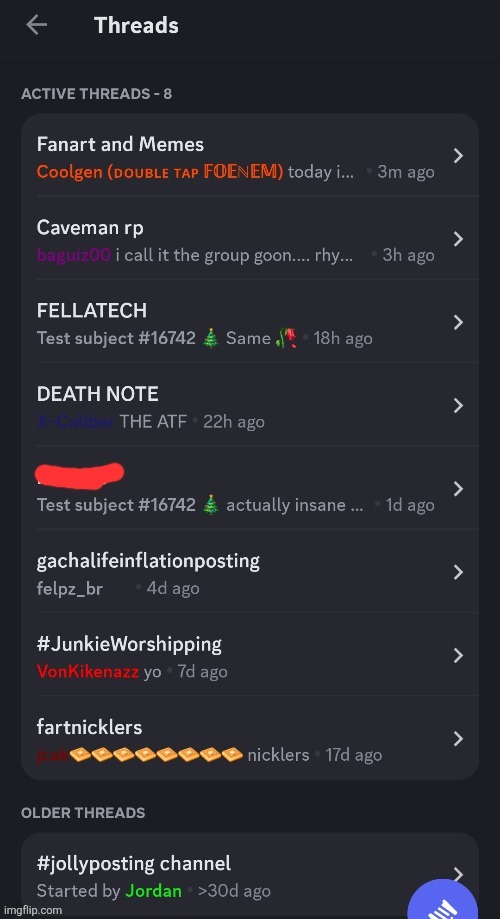 dicksore | image tagged in discord | made w/ Imgflip meme maker