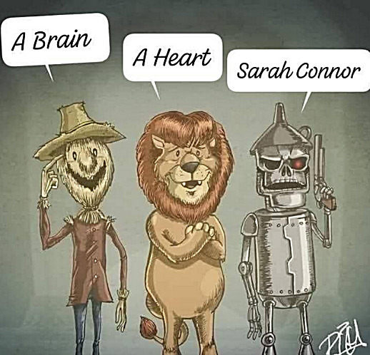 The Terminator of Oz | image tagged in memes,oz,tin man,comics | made w/ Imgflip meme maker