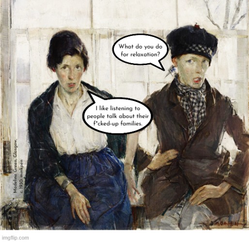 Yeh | image tagged in artmemes,art memes,dysfunctional,families,mental health | made w/ Imgflip meme maker