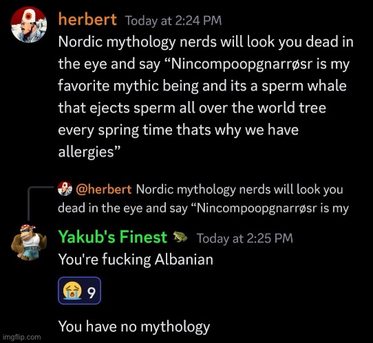 Albanian mythology | made w/ Imgflip meme maker