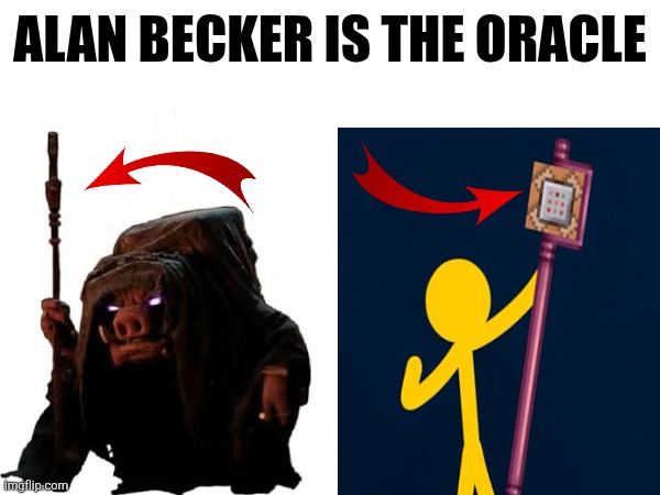 Alan Becker predicted the Minecraft movie | ALAN BECKER IS THE ORACLE | image tagged in minecraft,minecraft movie | made w/ Imgflip meme maker