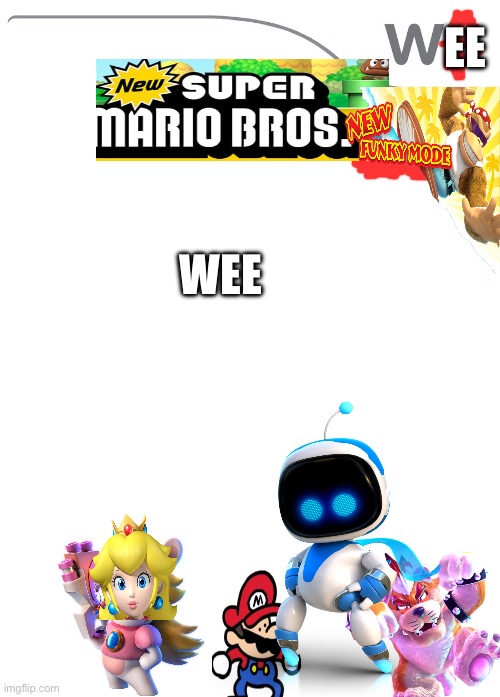 New Wii Game | EE; WEE | image tagged in new wii game | made w/ Imgflip meme maker