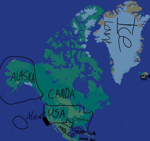 North America Blank Meme Template