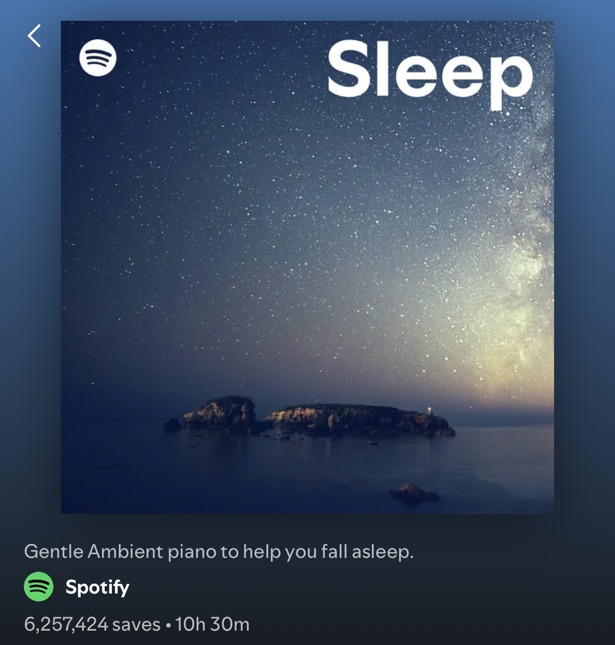 Spotify sleep Blank Meme Template