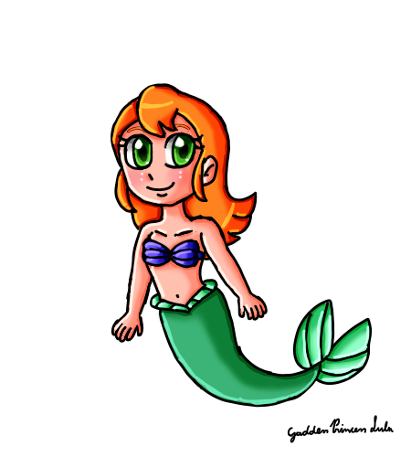 rolly mermaid Blank Meme Template