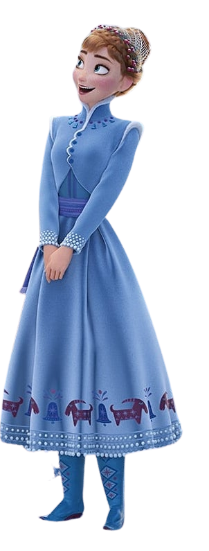 Anna (Olaf's Frozen Adventure) PNG Blank Meme Template