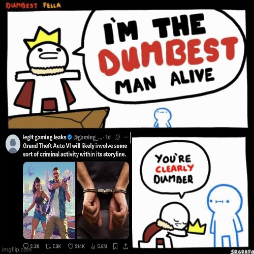 I never would have thought that | image tagged in i'm the dumbest man alive | made w/ Imgflip meme maker