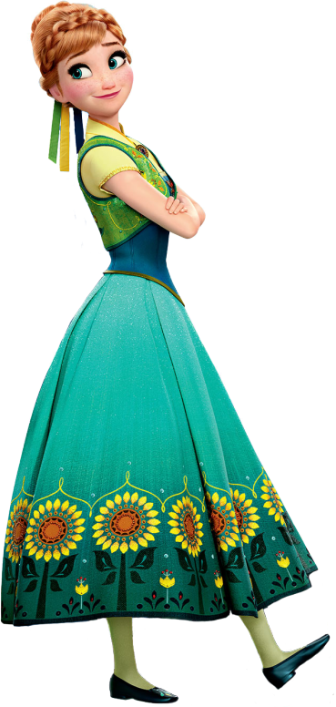 Anna of Arendelle in Frozen Fever Blank Meme Template