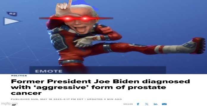 Joe Biden Cancer meme | image tagged in joe biden,creepy joe biden,woke,maga,donald trump,politics | made w/ Imgflip meme maker