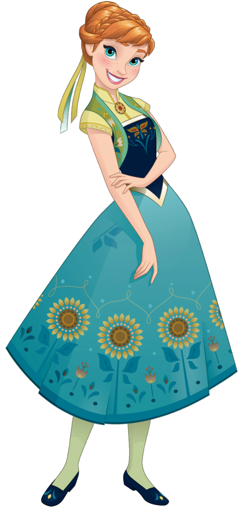 Anna (Frozen Fever) Blank Meme Template