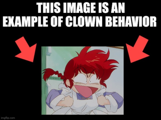 This image is an example of clown behavior dark mode | image tagged in this image is an example of clown behavior dark mode | made w/ Imgflip meme maker