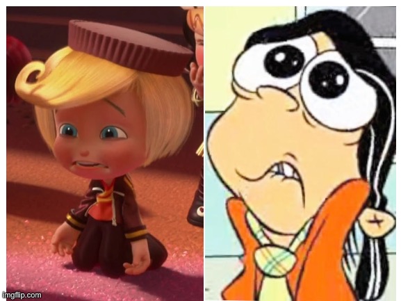 Rancis Fluggerbutter and Double D Both Look Sad | image tagged in sad,cartoon | made w/ Imgflip meme maker