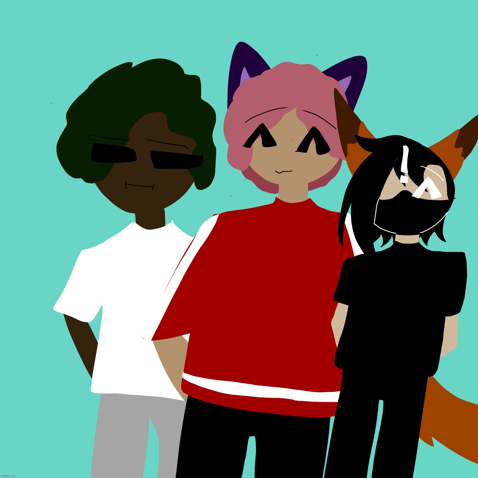 Irl friend group (ft comically oversized red hoodie) | made w/ Imgflip meme maker