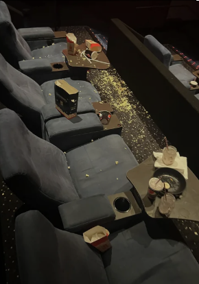 people throwing popcorn in minecraft movie Blank Meme Template