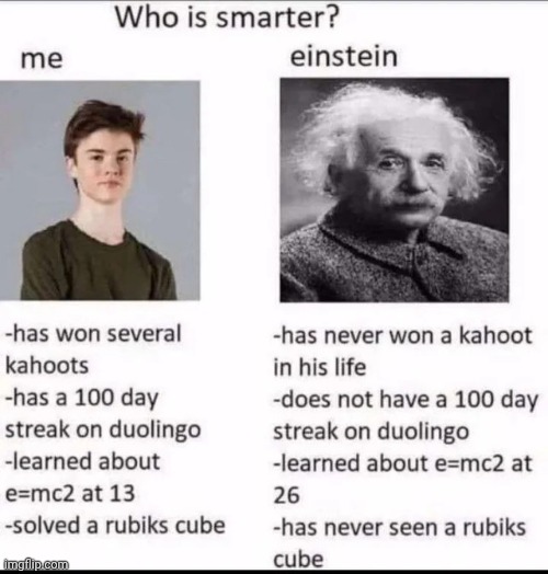 Me - Alive; Einstein - Dead. That makes it 5-0 | image tagged in memes,msmg,shitpost | made w/ Imgflip meme maker