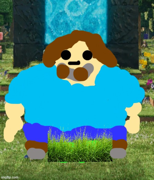 fat steve *looks bad* | image tagged in i am steve | made w/ Imgflip meme maker