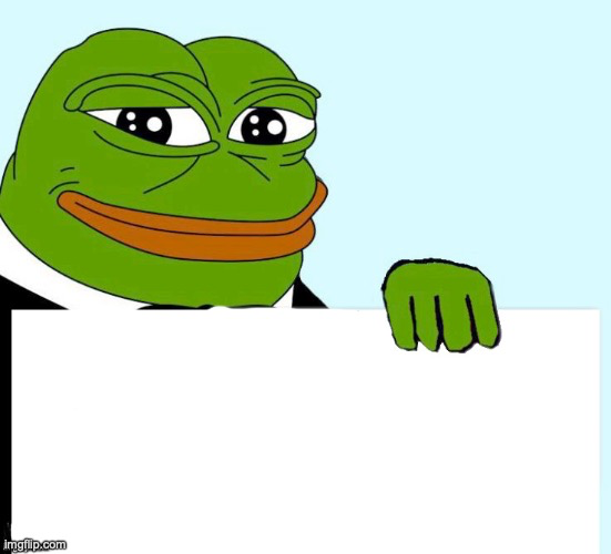 High Quality Smirking Data Frog Blank Meme Template