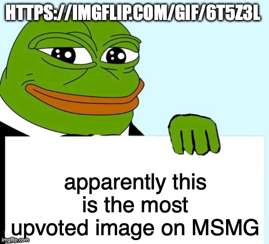 Smirking Data Frog | HTTPS://IMGFLIP.COM/GIF/6T5Z3L; apparently this is the most upvoted image on MSMG | image tagged in smirking data frog | made w/ Imgflip meme maker