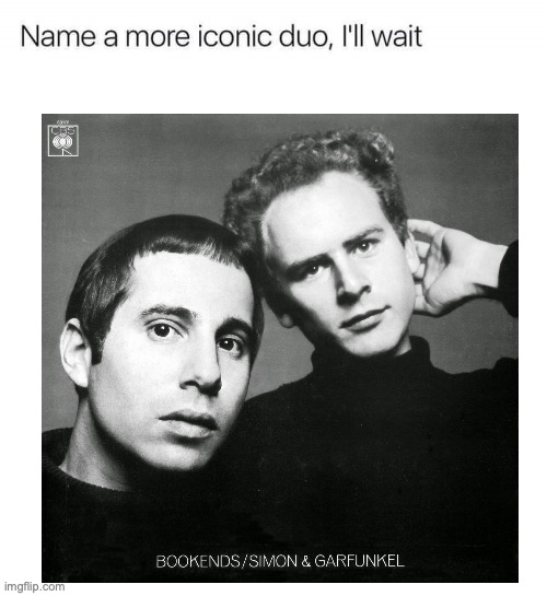PLEASE don't post the two sticks of the swastika | image tagged in name a more iconic duo i'll wait | made w/ Imgflip meme maker