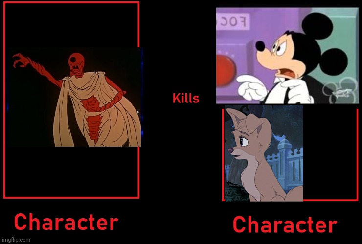 What If Infinata Kills Mickey And Angel PUP Dog | image tagged in lady and the tramp 2 angel,disney,mickey mouse,rocket robin hood | made w/ Imgflip meme maker