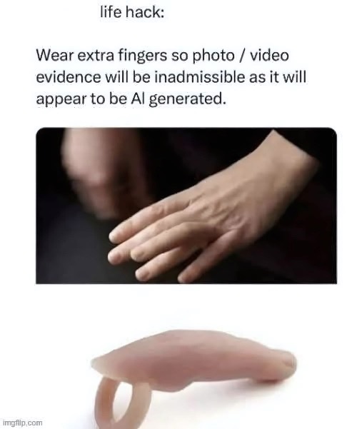 Finger | image tagged in finger,extra,ai,evidence | made w/ Imgflip meme maker