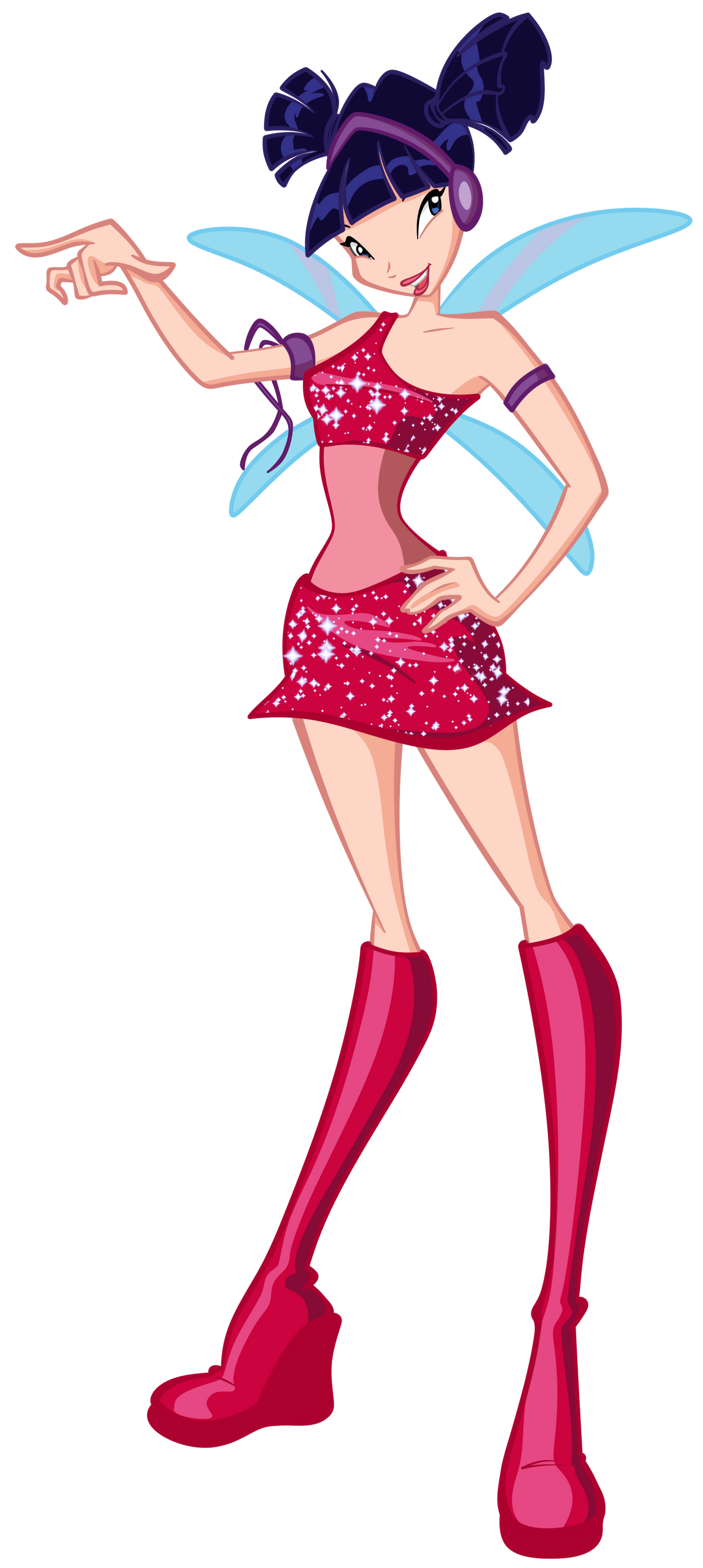 Winx club Musa 1 season charmix base HD Blank Meme Template