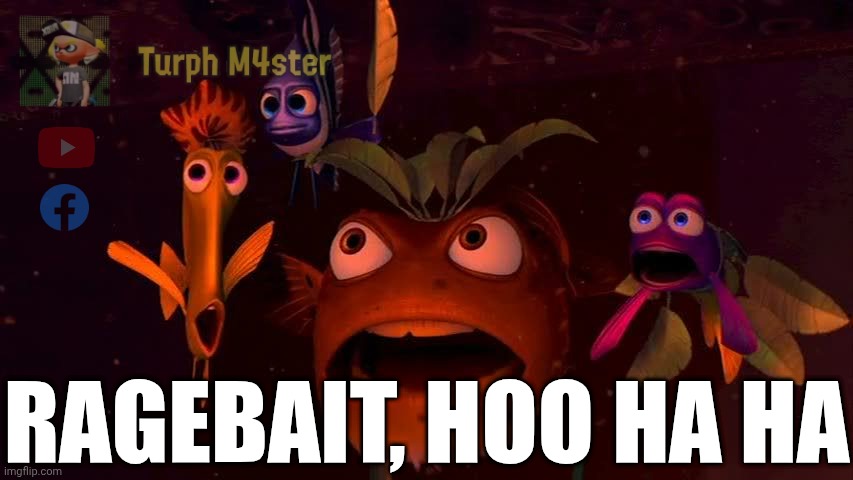 An incredibly useful reaction pic | RAGEBAIT, HOO HA HA | image tagged in sharkbait nemo,reaction | made w/ Imgflip meme maker