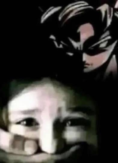 Goku shushing kid Blank Meme Template