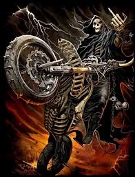 Badass Biker Skeleton Blank Meme Template