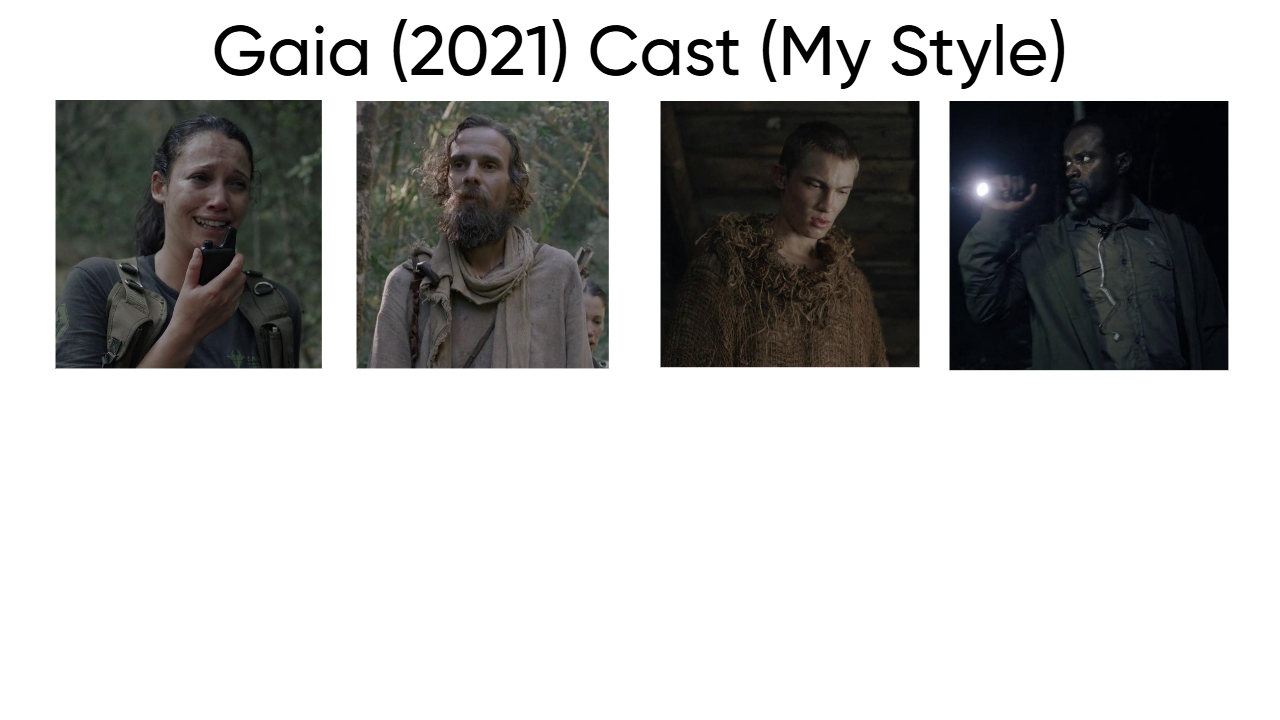 Gaia (2021) Cast (My Style) Blank Meme Template