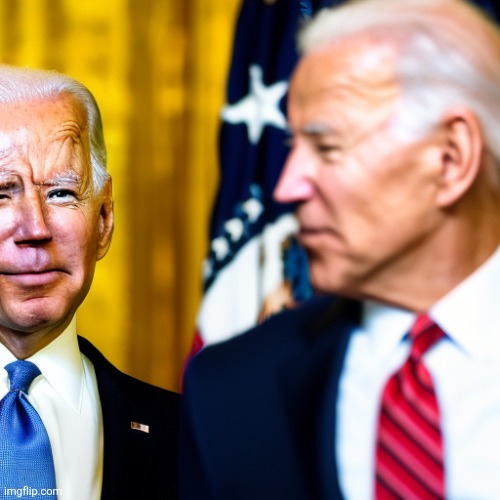 Two Bidens | image tagged in two bidens | made w/ Imgflip meme maker
