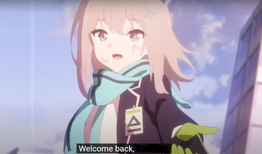 Shiroko Welcome back, X Blank Meme Template