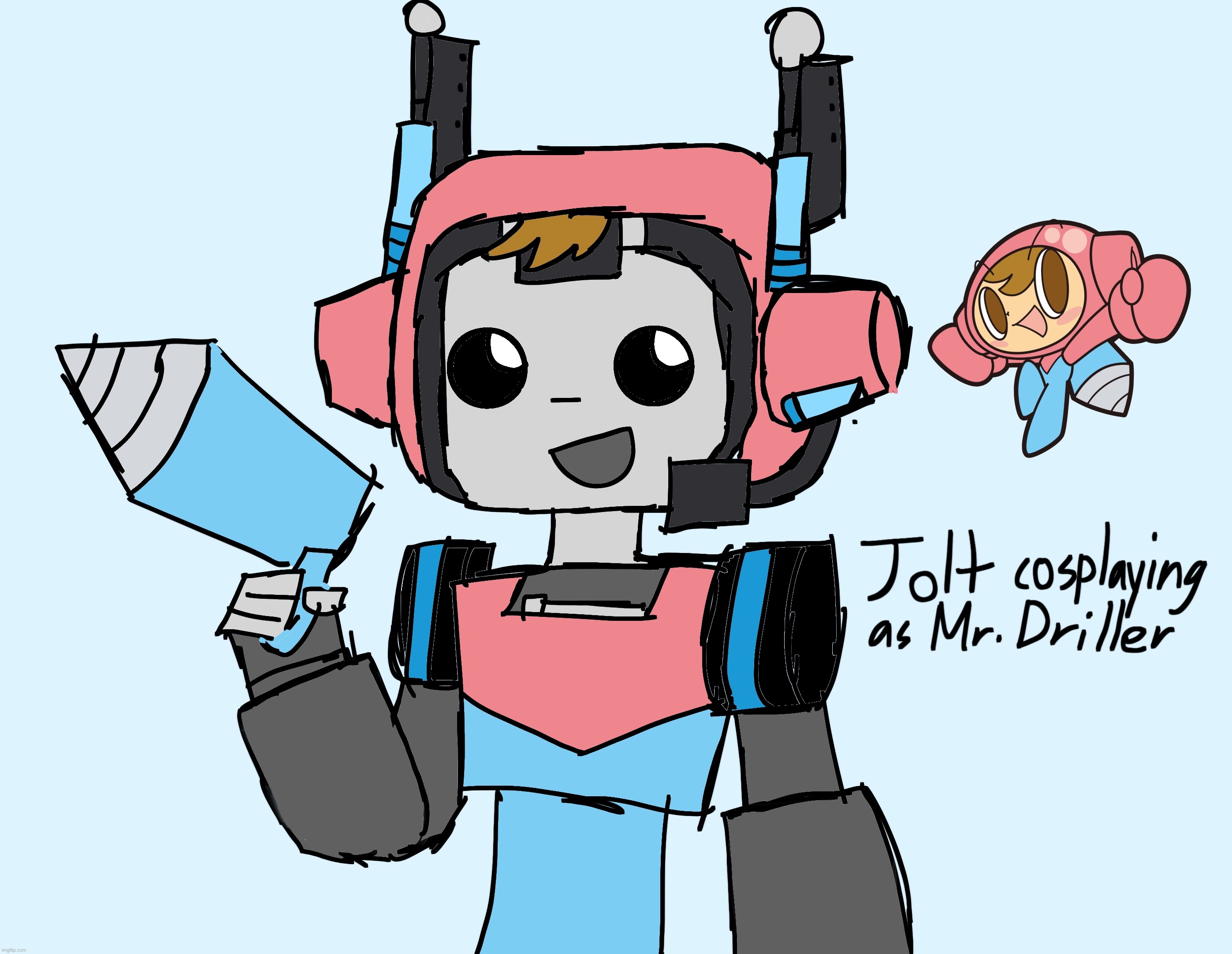I drew jolt again maybe I should draw him more | made w/ Imgflip meme maker