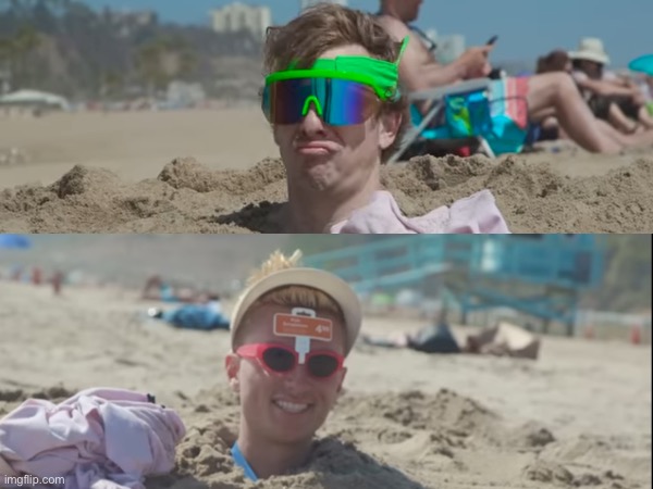 Life’s a beach and you’re here dude Blank Meme Template