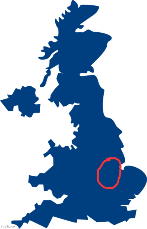 I live in the ccircle | image tagged in uk map | made w/ Imgflip meme maker