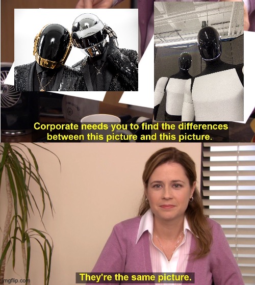 Optimus<>DAFT PUNK | image tagged in memes,they're the same picture | made w/ Imgflip meme maker